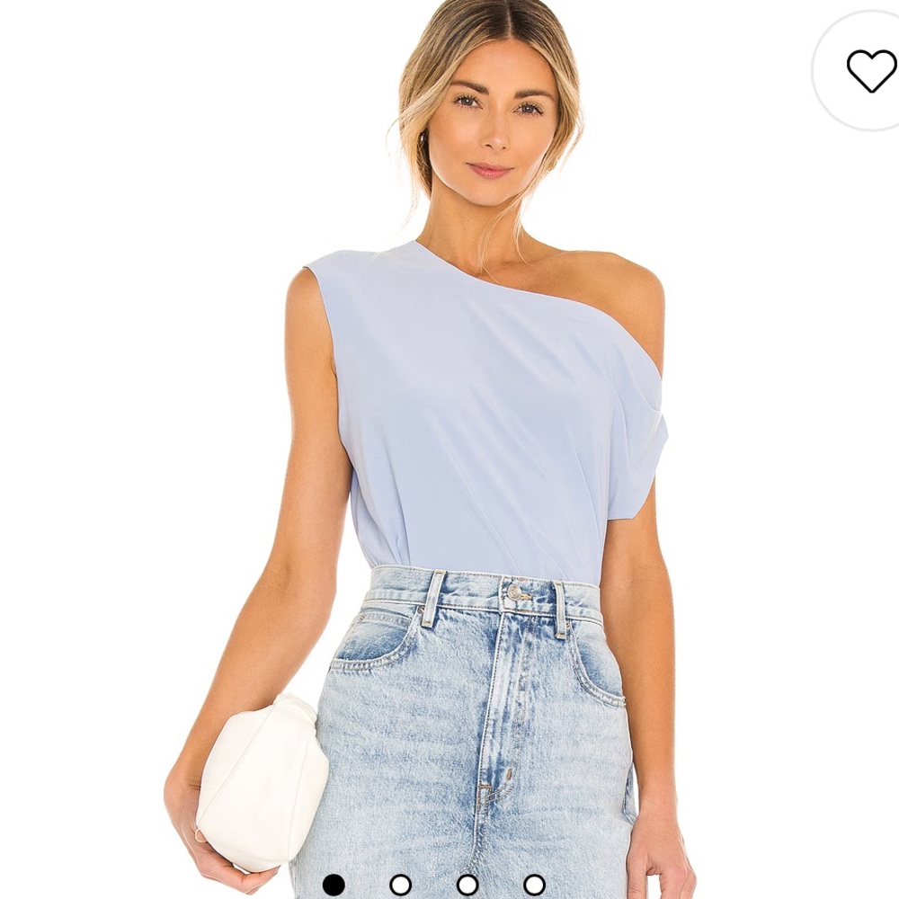 Norma Kamali Drop Shoulder Top in Celestial Blue Size XS